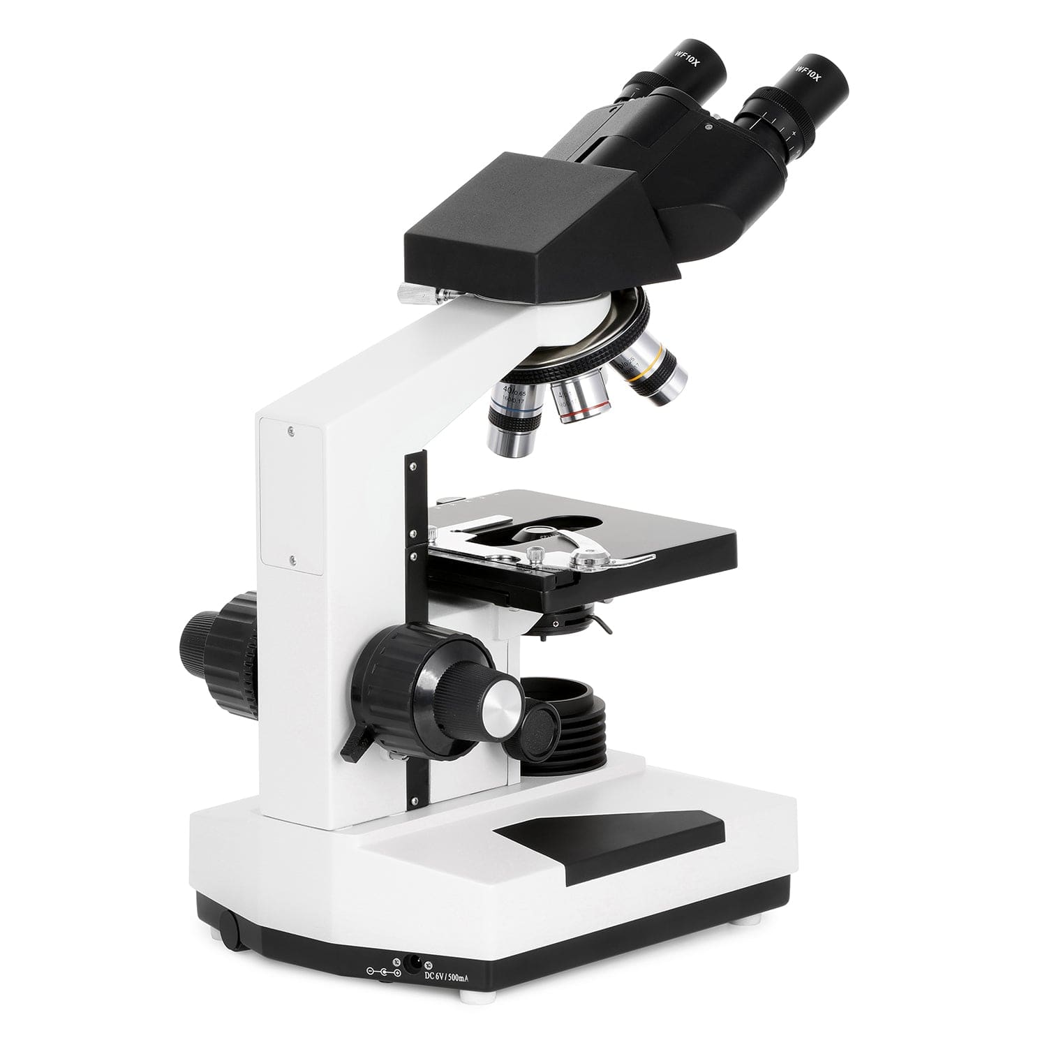 AmScope B490 Series Professional LED Biological Binocular Compound Microscope w/3D Mechanical Stage and Optional Digital Camera