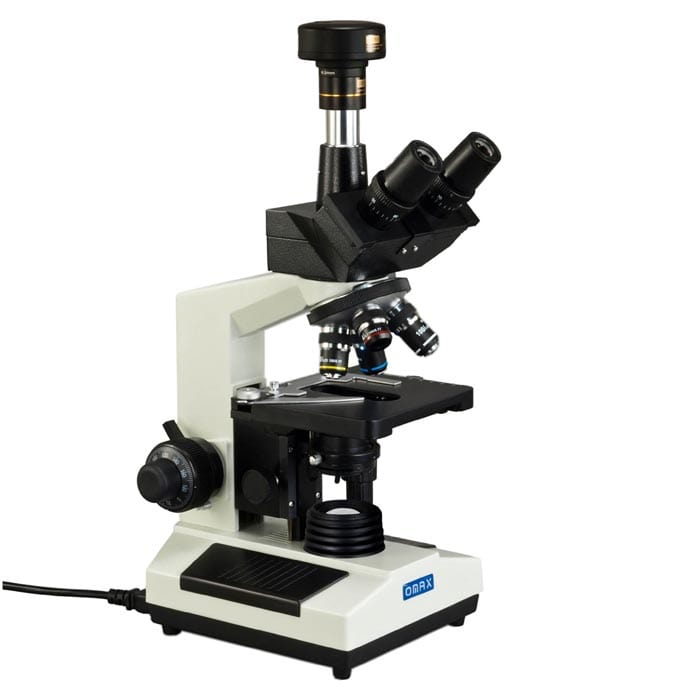 OMAX M837 Series Trinocular Compound Microscope 40X-400X Magnification ...
