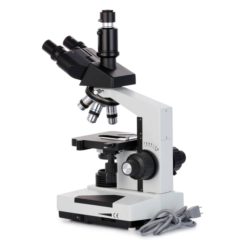 AmScope T490 Series Simul-Focal Biological Trinocular Compound Microscope with Optional Digital Camera