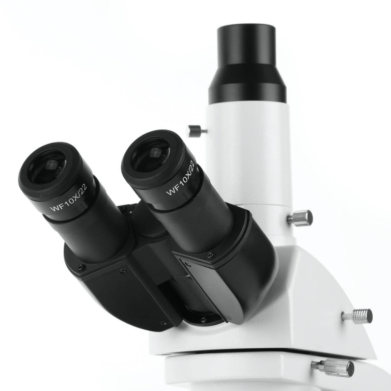 AmScope T670 Series Trinocular Compound Microscope with Koehler LED, Plan Achromatic Objectives and Optional Camera