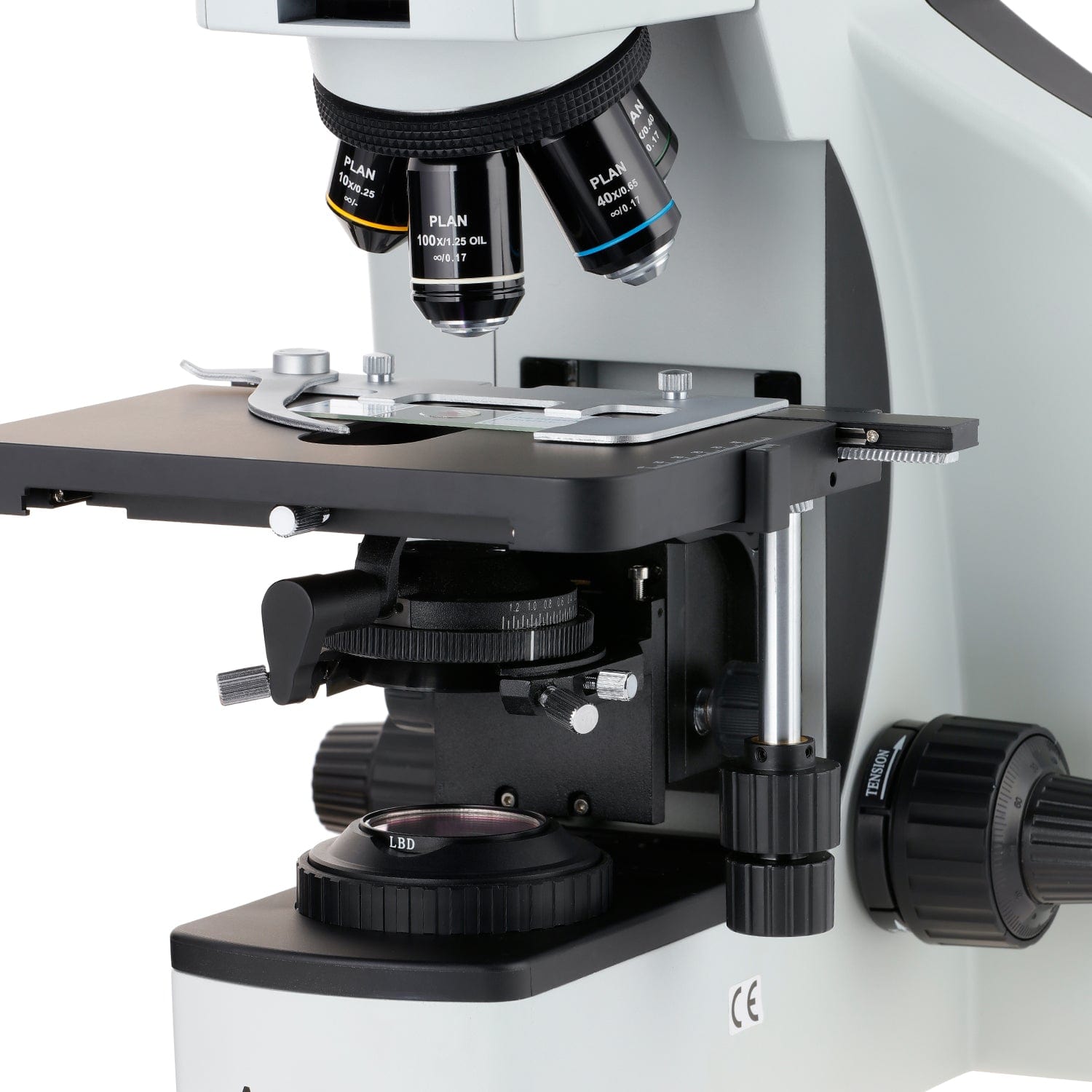 AmScope T800 Series Dual Illumination Infinity-Corrected Plan 3W LED Trinocular Compound Microscope with Optional Actively Cooled Digital Camera and 3D mechanical Stage