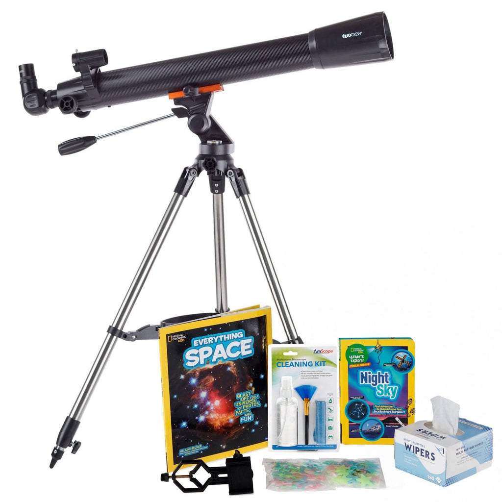 AmScope Kid's Telescope Moon Gazer Series featuring 35X-350X 700x70mm