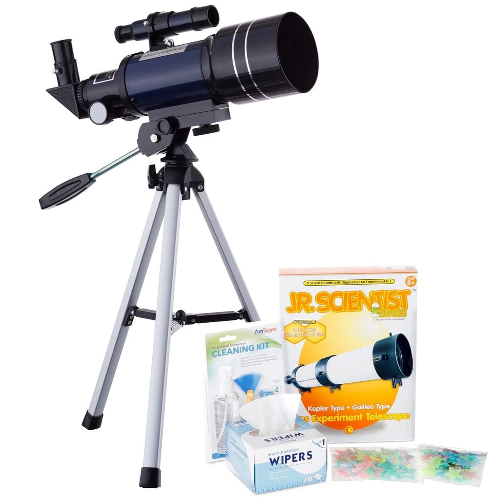 AmScope Kid's Telescope Beginner Astronomer Series featuring 15-150X 3