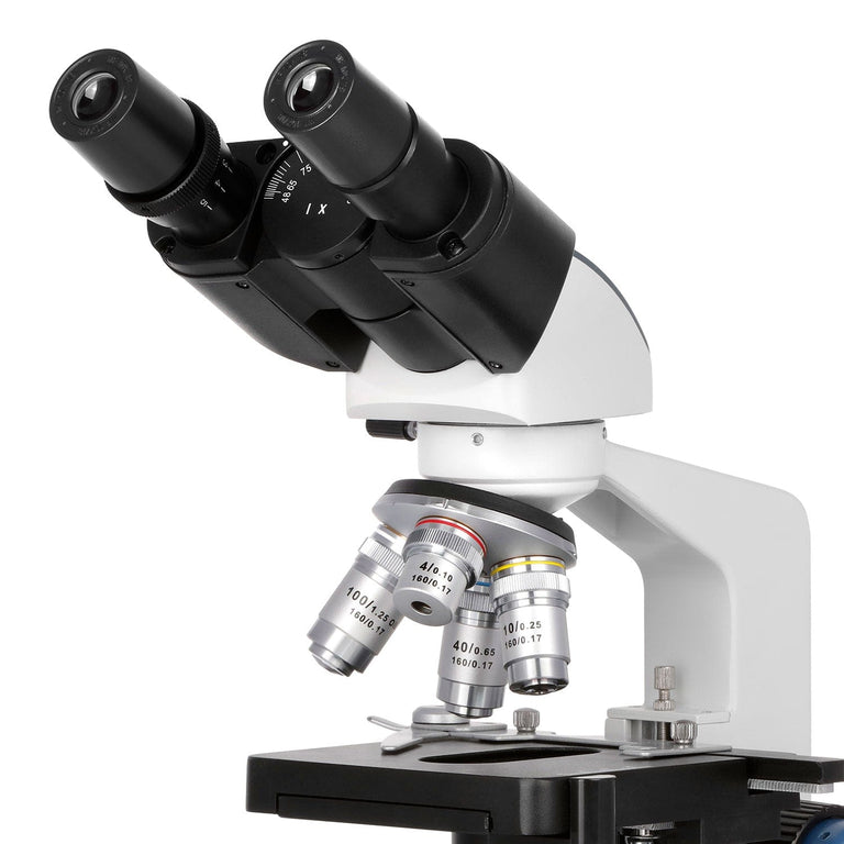 AmScope B120 Series Student & Professional LED Binocular Compound Microscope 40X-2500X Magnification With 3D Stage