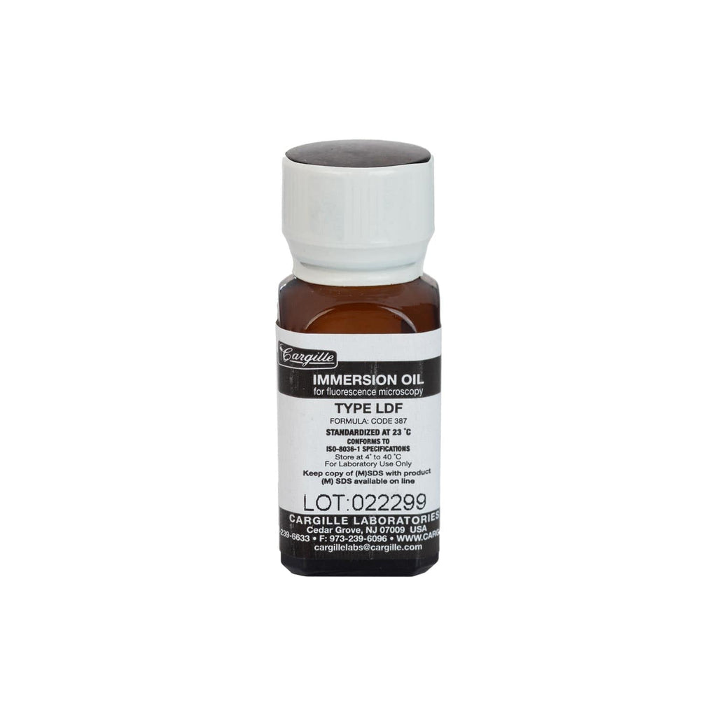 AmScope Cargille LDF Low-Fluorescence Immersion Oil - 1/4 Fl. Oz.