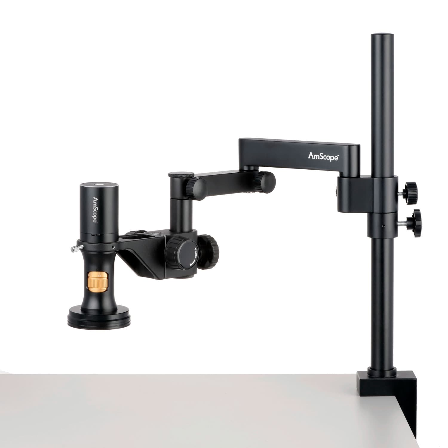 AmScope DM756U8-SPC 8.3MP All-in-One USB Digital Microscope with 5.6X Zoom Optics on Swing-Arm Stand