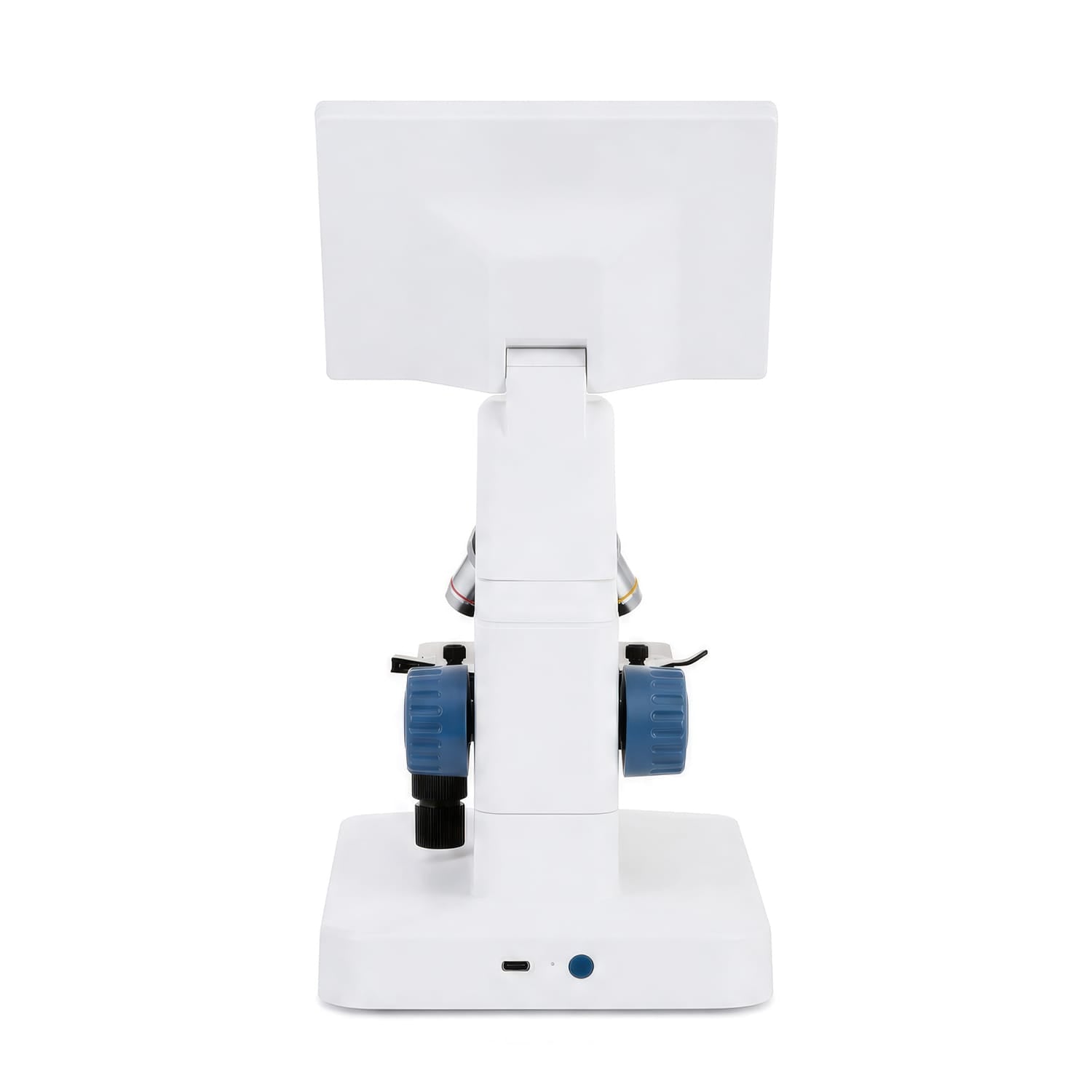 AmScope DM300HD Full HD 7" Digital Compound Microscope with Mechanical Stage 4 Objectives and 32GB MicroSD Card