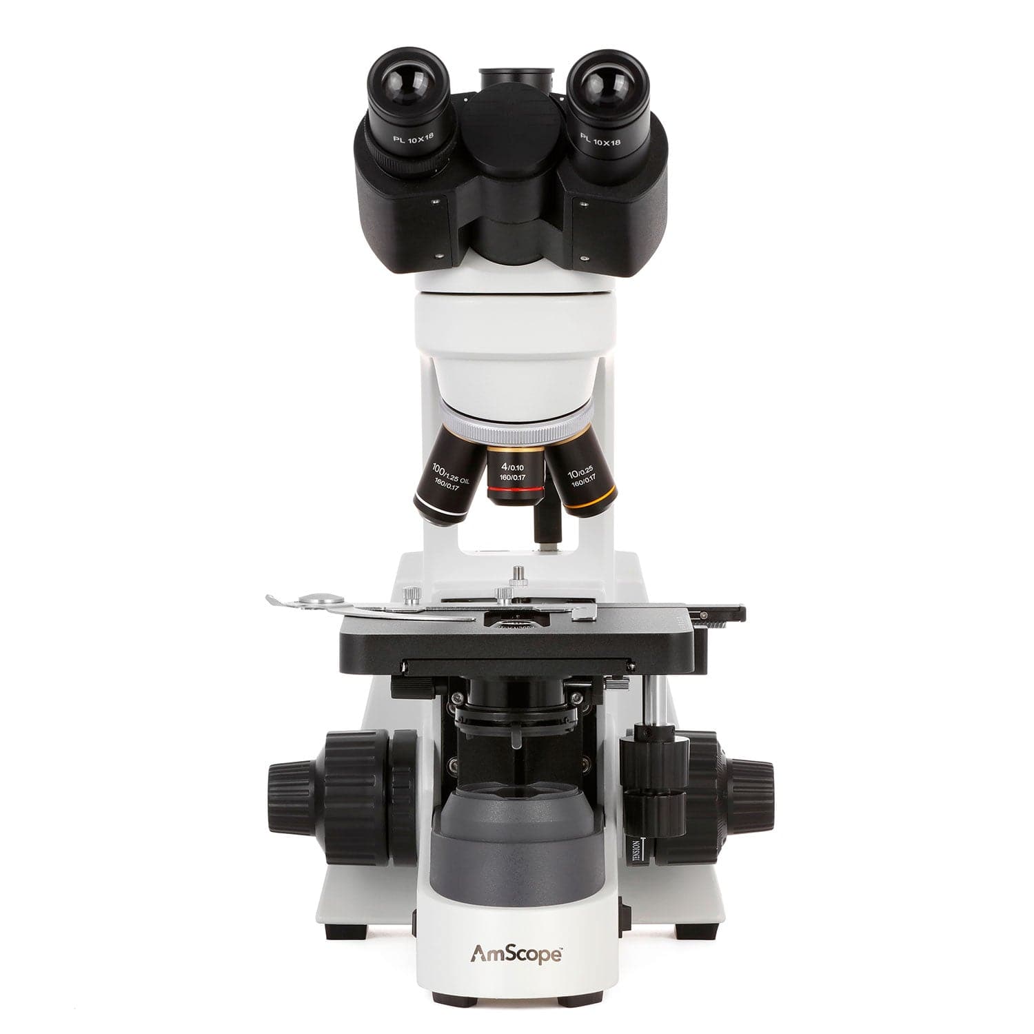AmScope EDU550DM-2MP Digital Enabled Binocular Biological Microscope Integrated with 1000X Magnification and 3W LED Light Source includes a Wi-fi 2MP Camera Mechanical Stage