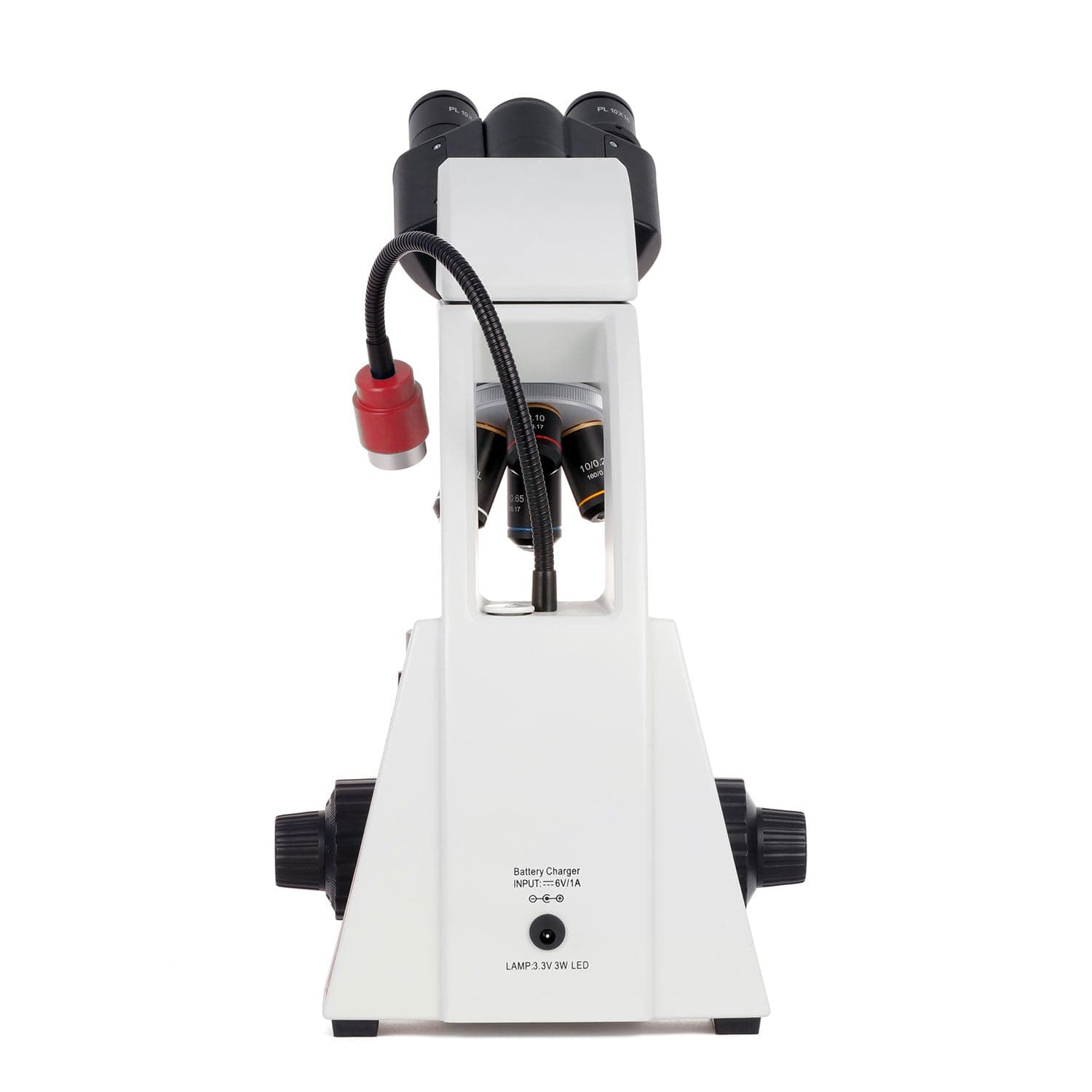 AmScope EDU552B Binocular with 1000X Magnification and 3W LED Light Source