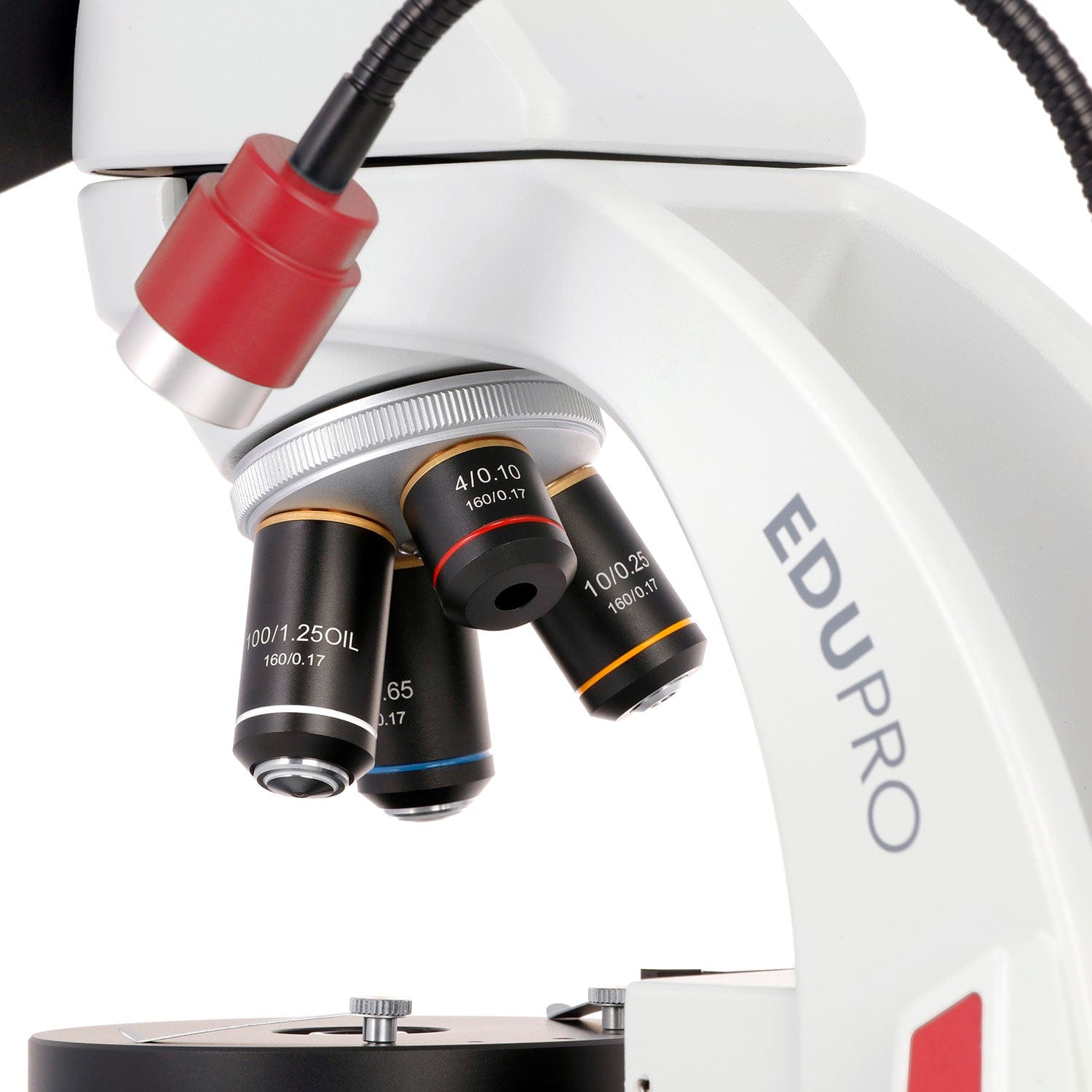 AmScope EDU552B Binocular with 1000X Magnification and 3W LED Light Source