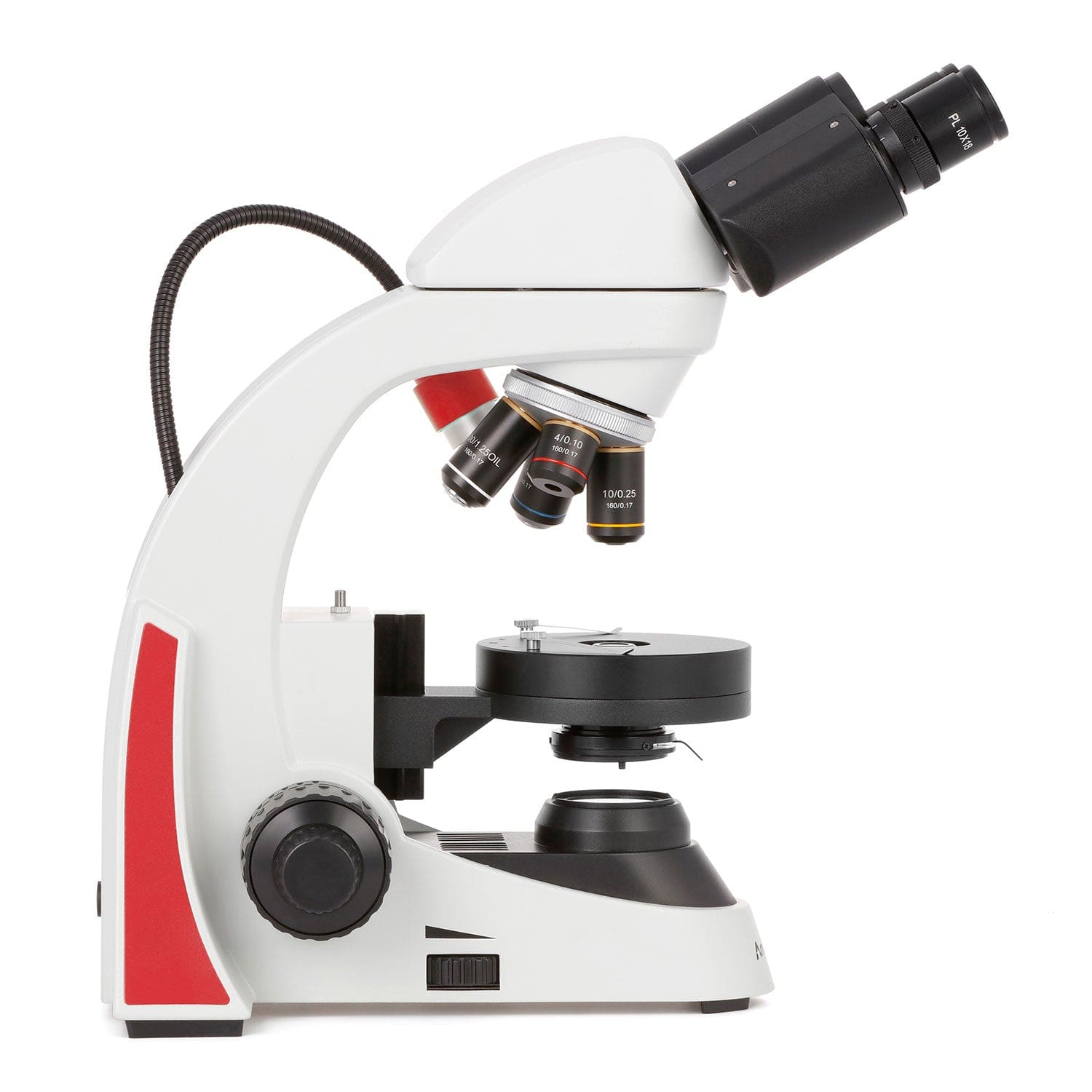 AmScope EDU552B Binocular with 1000X Magnification and 3W LED Light Source