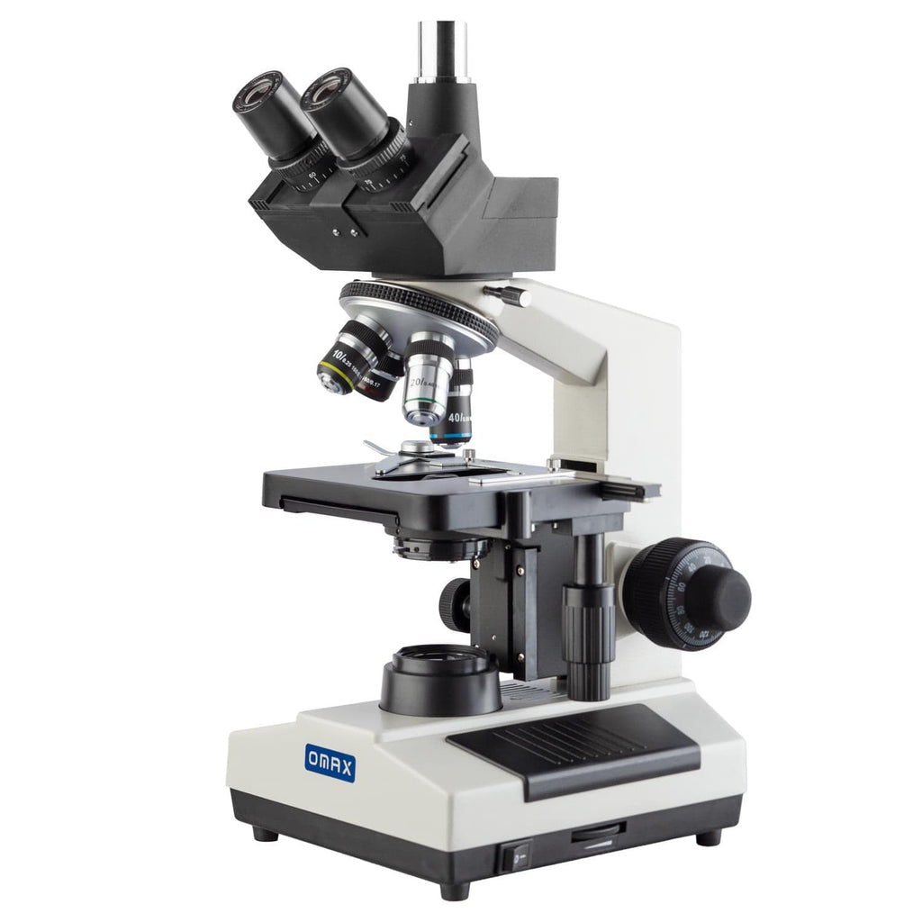 OMAX M837L Series Trinocular Compound Microscope with LED Illumination ...