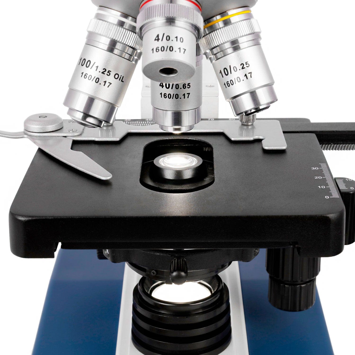AmScope T120 Series Student and Professional Trinocular Compound Microscope with LED, 3d Mechanical Stage, Siedentopf Head and Optional Digital Camera