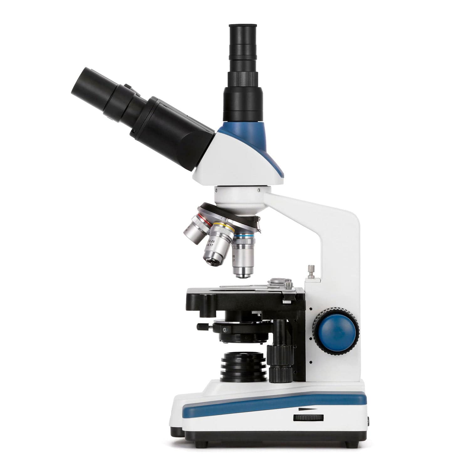 AmScope T120 Series Student and Professional Trinocular Compound Microscope with LED, 3d Mechanical Stage, Siedentopf Head and Optional Digital Camera