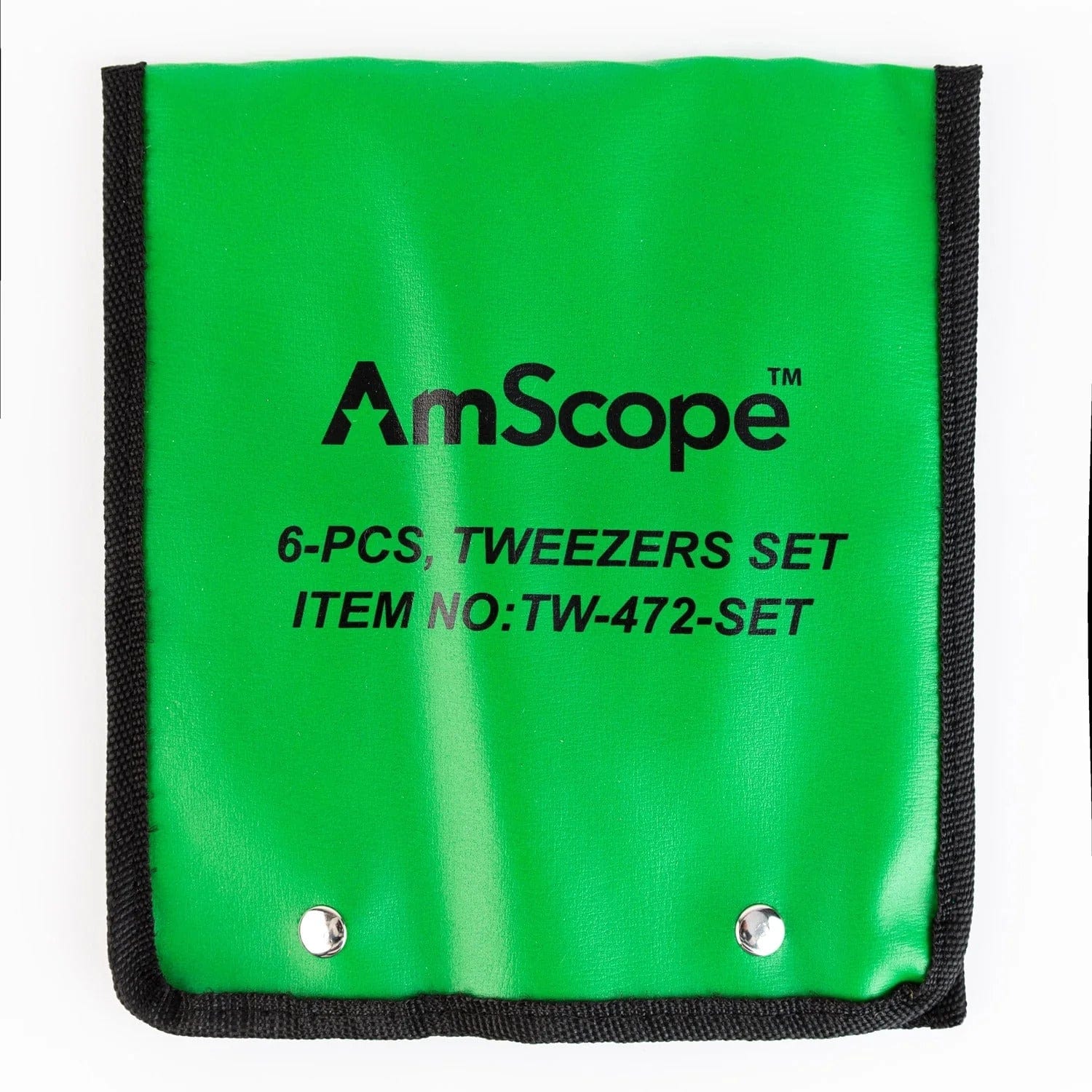 AmScope General Purpose Tweezers 6 Piece Set In Vinyl Pouch