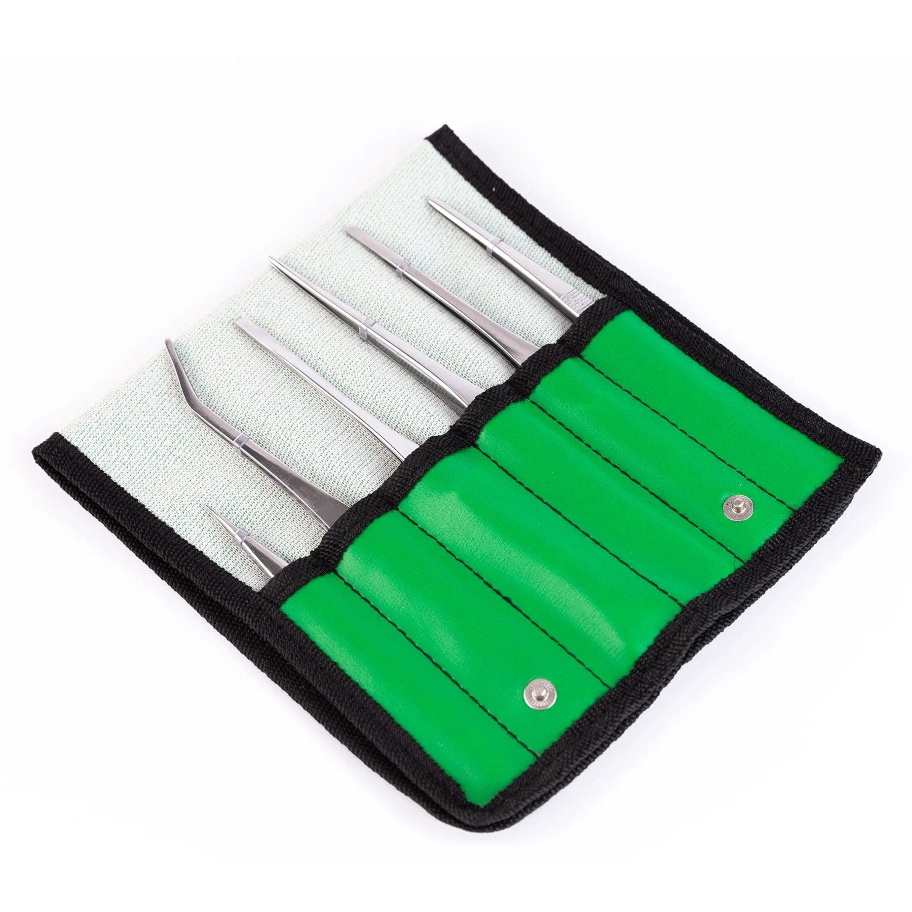 AmScope General Purpose Tweezers 6 Piece Set In Vinyl Pouch