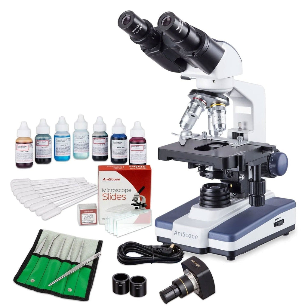 AmScope B120 Series Student & Professional LED Binocular Compound Micr