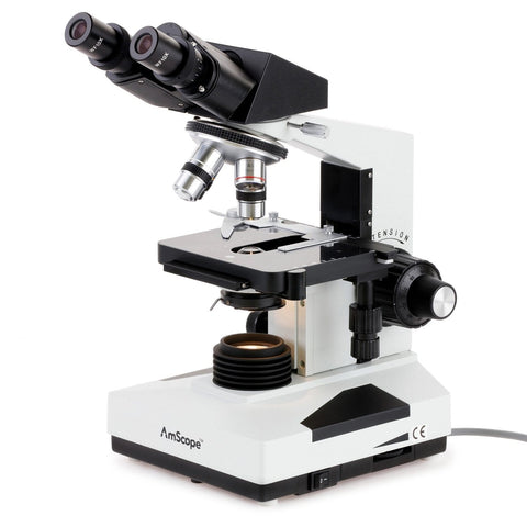 Professional LED Binocular Biological Microscope w/3D Mechanical Stage and Optional Digital Camera