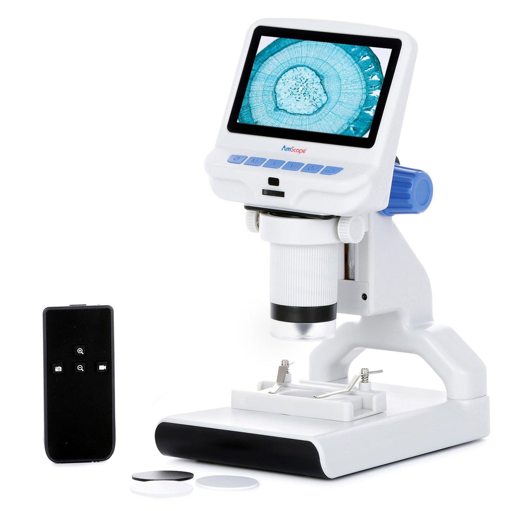 AmScope 4.3 inch Premium HD Portable LCD Color Digital Microscope with