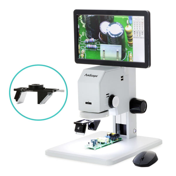 3D Digital Microscope for Industrial Inspection with 0.7X-4.5X Magnification, 11.6