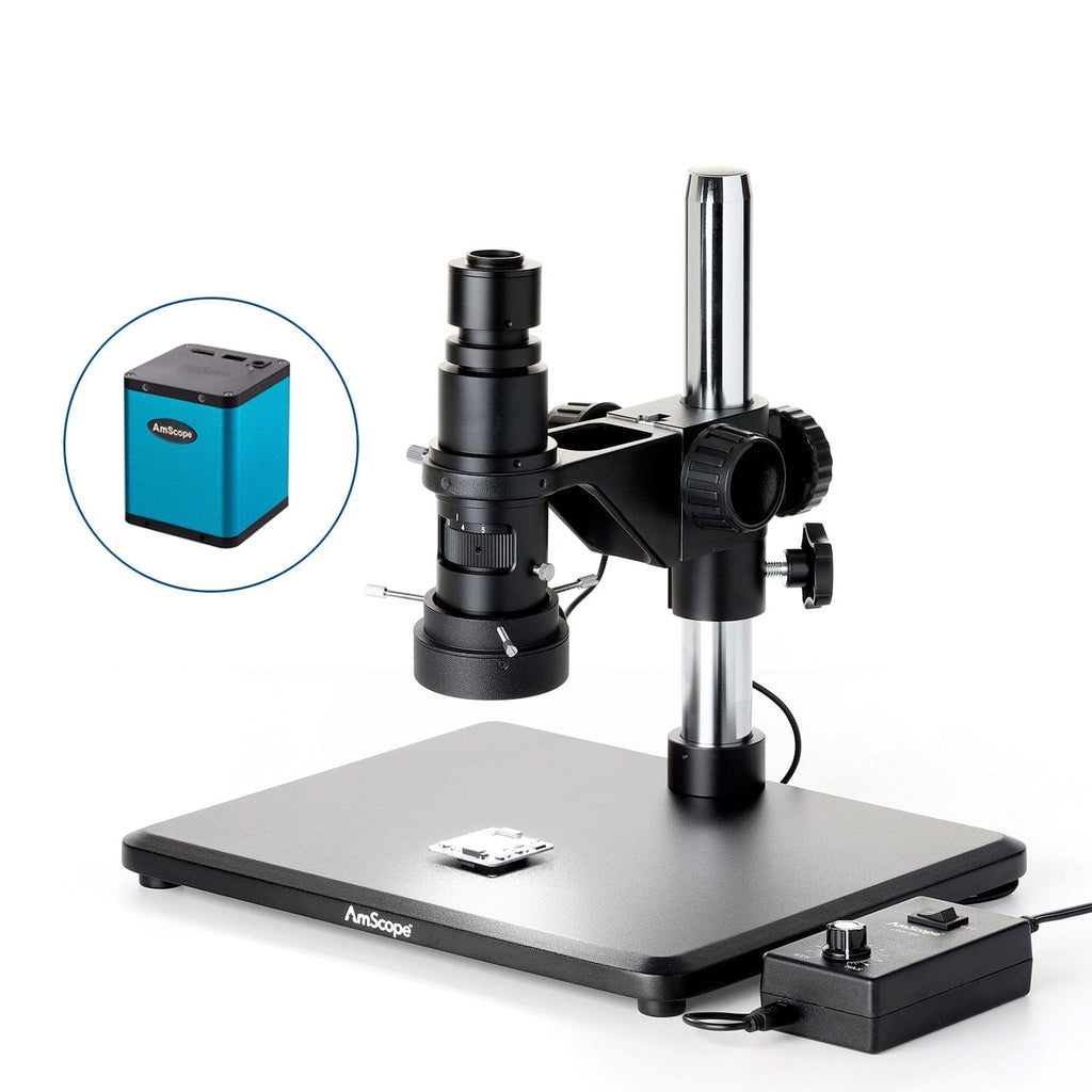 AmScope H800 Series Zoom Inspection Stereo Microscope 0.7X-5X Magnific