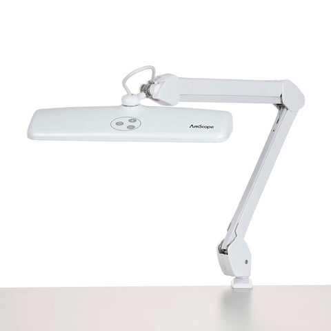 12W 72 LED Task Lamp on Articulating Arm with Table Clamp