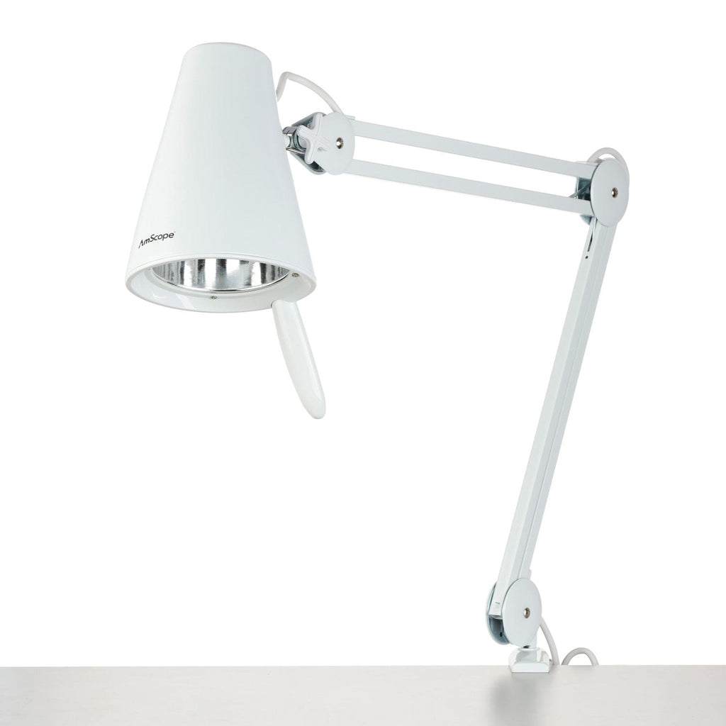 AmScope 9W LED Spot Task Lamp with Surface Clamp