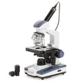 AmScope M620 Series Digital Monocular Compound Microscope 40X-2500X Magnification With LED, 3D Stage and 1MP USB Imager
