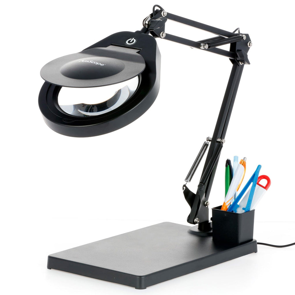 Magnifier Lamp Resolution AmScope 2.375X Magnification 5