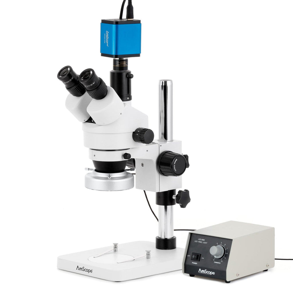 Heavy Microscope AmScope SM-1 Series Zoom Trinocular Stereo Microscope with Heavy Duty