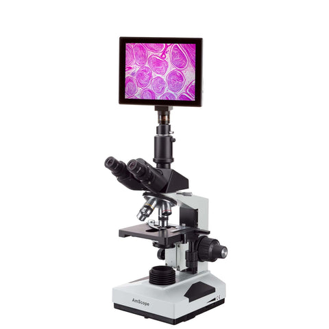 Trinocular Biological Compound Microscope with 9.7
