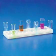 Globe Scientific Holder, 12-Place, for Spectrophotometer Cuvettes, PE, 5/Unit