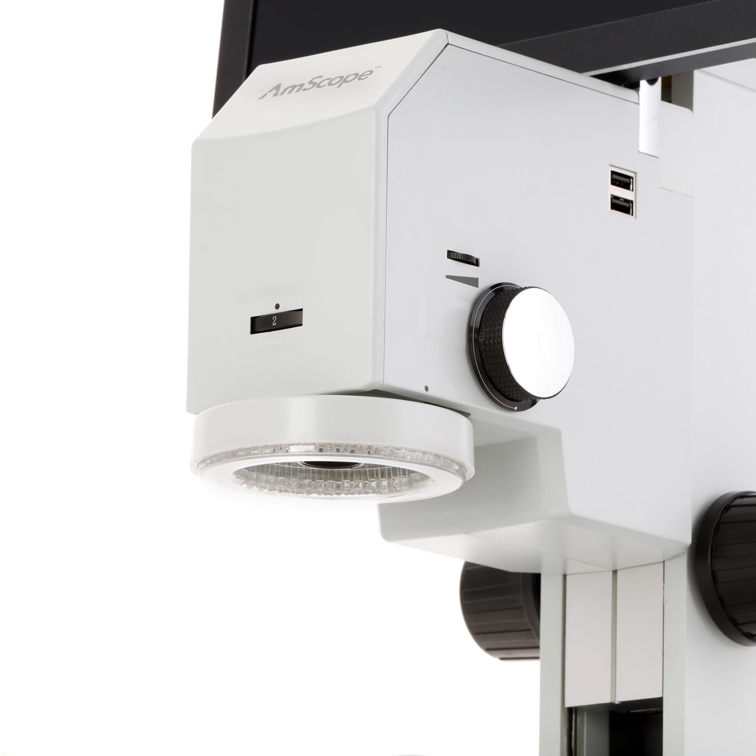 AmScope DM745 Series 2.0MP Digital Microscope for Industrial Inspection with 0.7X-4.5X Magnification and 11.6" HD Screen