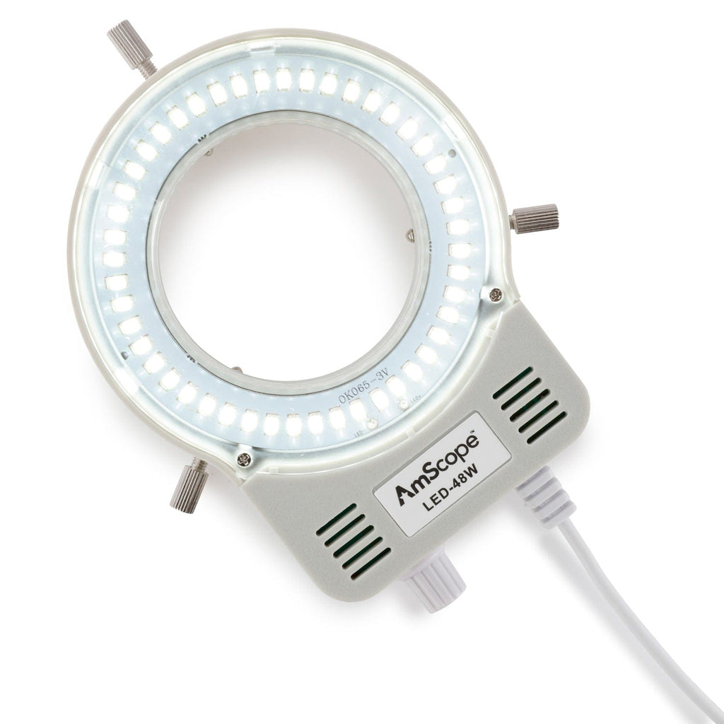 AmScope LED-48W Compact Illuminator Ring Light LED Light Source