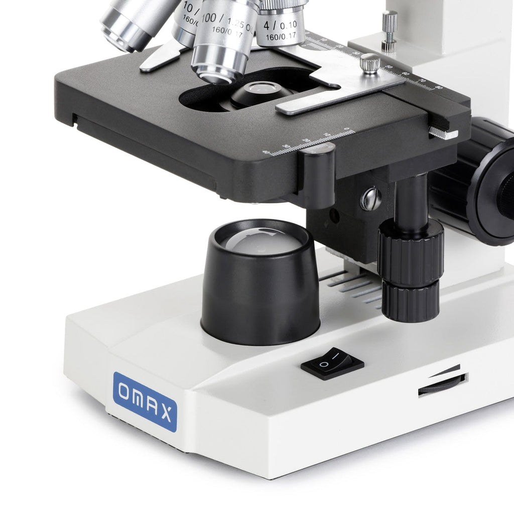 Omax Color OMAX M82E Series Binocular Biological Compound Microscope 40X-2000X Ma ...