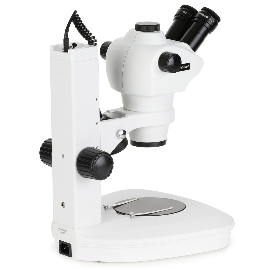 AmScope SF-2T Series Zoom Parfocal Trinocular Stereo Microscope 8X-50X