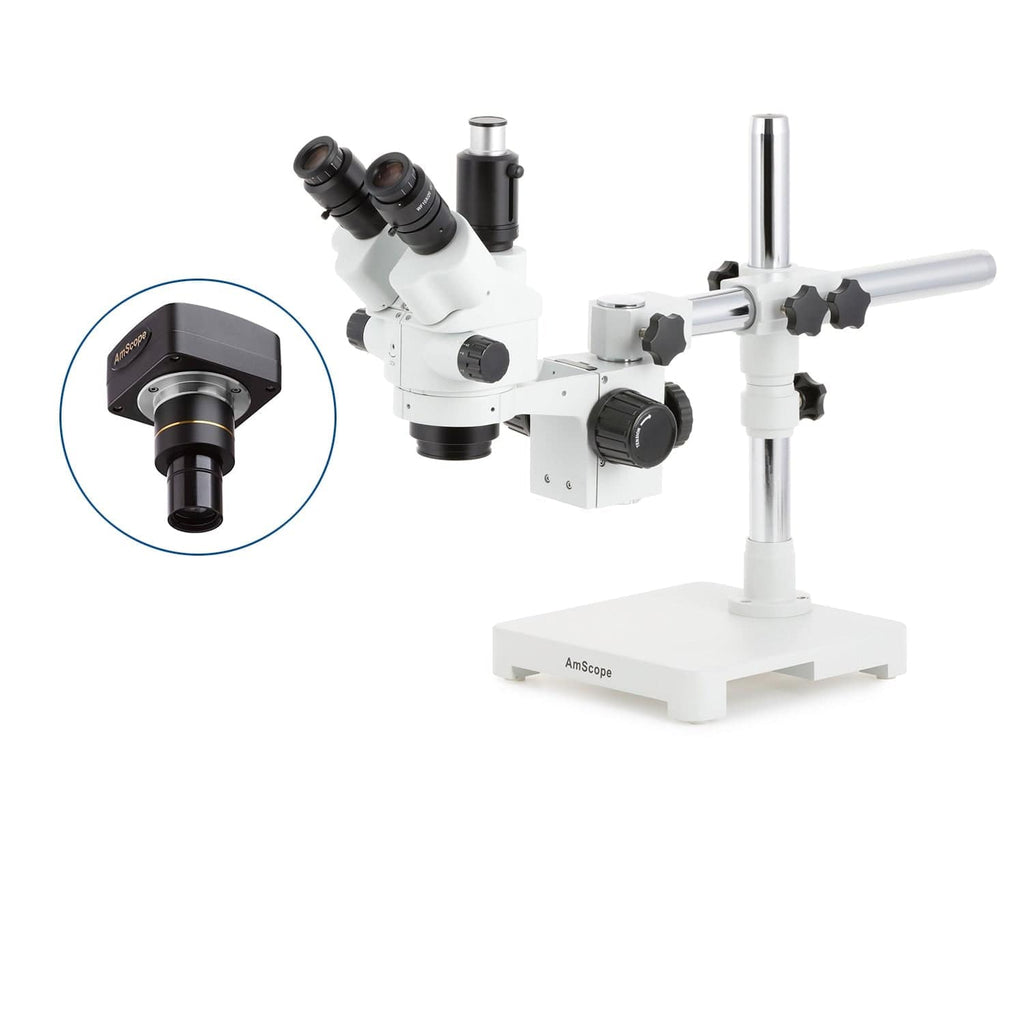 AmScope 3.5X-90X Simul-Focal Zoom Tinocula Steeo ... - EBay