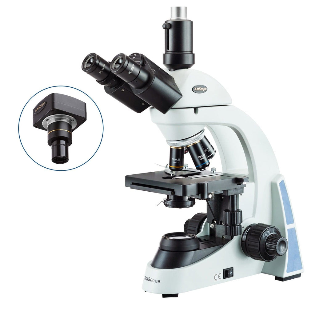 AmScope T550 Series Research Grade Trinocular Biological Compound Micr