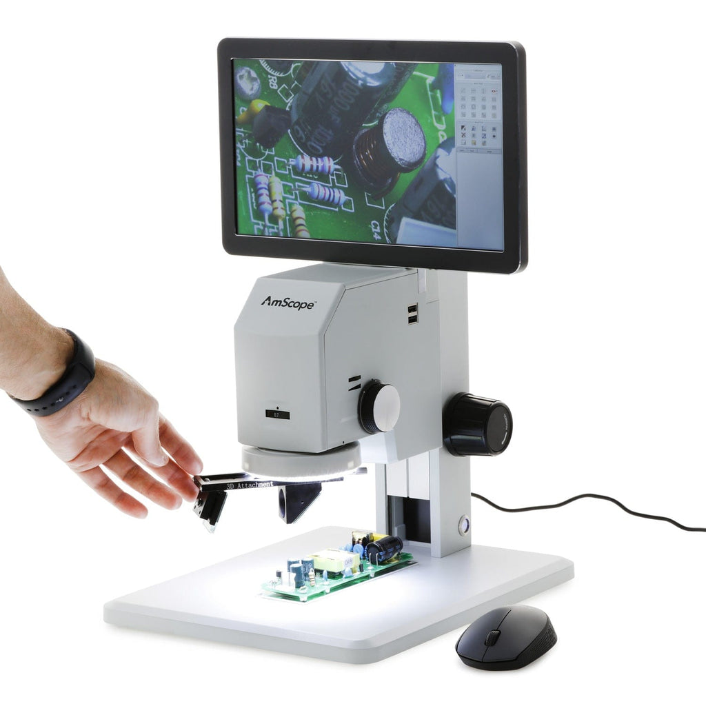 AmScope DM745 Series 3D Digital Microscope for Industrial Inspection w