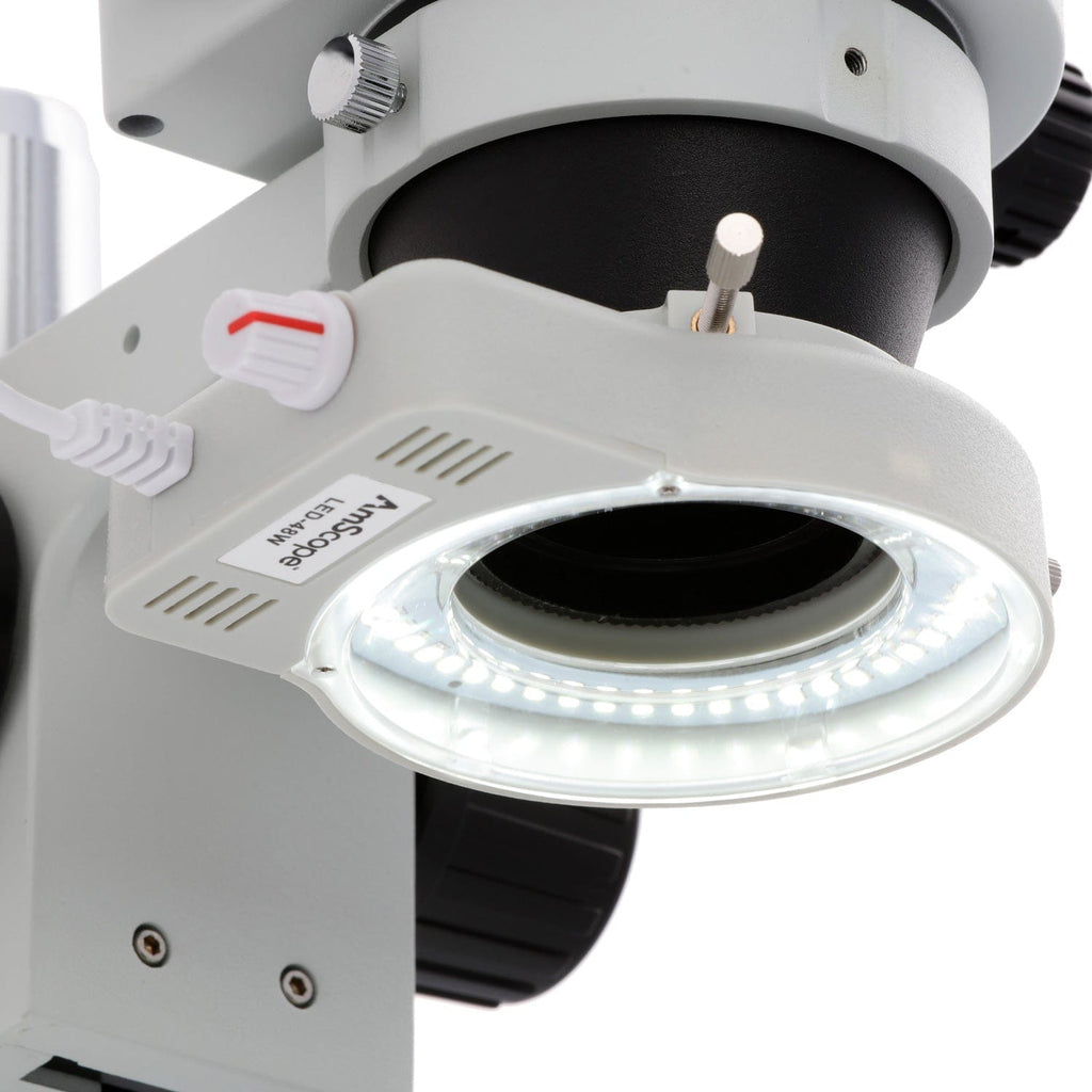 AmScope LED-48W Compact Illuminator Ring Light LED Light Source