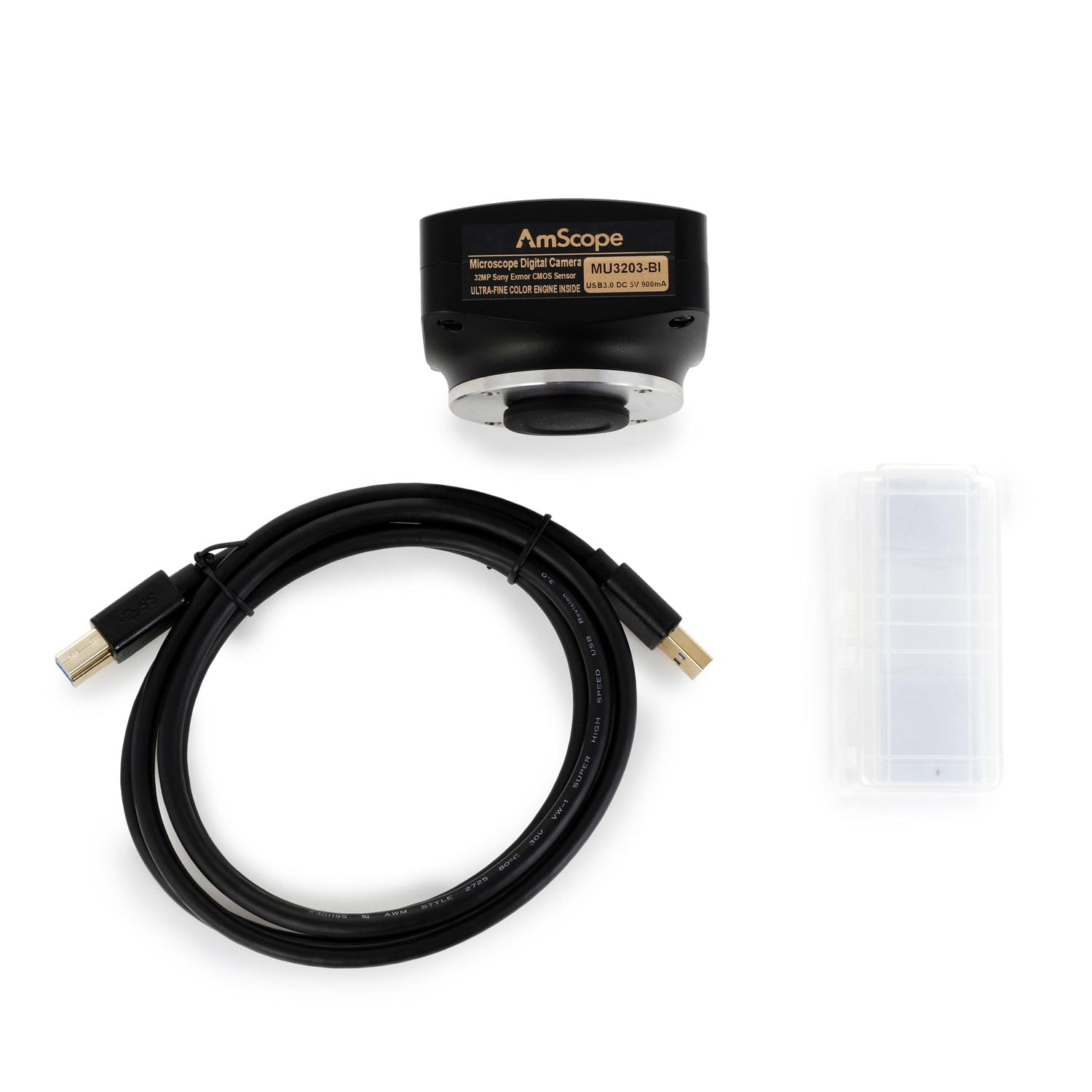 AmScope MU Series 32.0MP USB 3.0 Back-illuminated Color CMOS C-Mount Microscope Camera