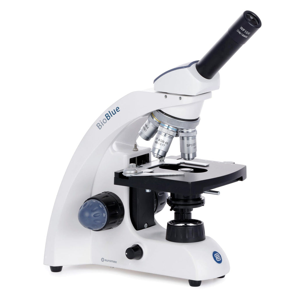 Euromex BioBlue Series Monocular Compound Microscope 40X-1000X Magnifi ...