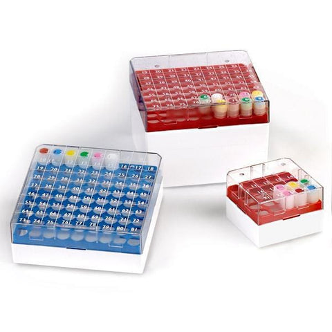 Globe Scientific Polycarbonate BioBOX forStoring CryoClear Vials Including a CryoClear Tube Picker