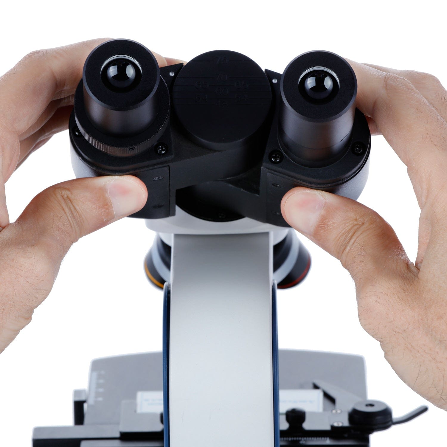 AmScope B110 Series Binocular Compound Microscope 40X-1000X Magnification dual LED, Ergonomic, Lab With 3D Two-Layer Mechanical Stage