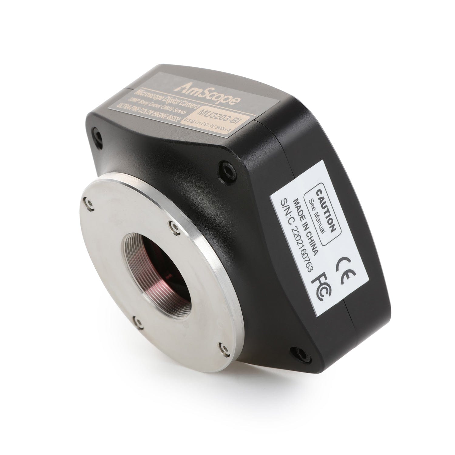 AmScope MU Series 32.0MP USB 3.0 Back-illuminated Color CMOS C-Mount Microscope Camera