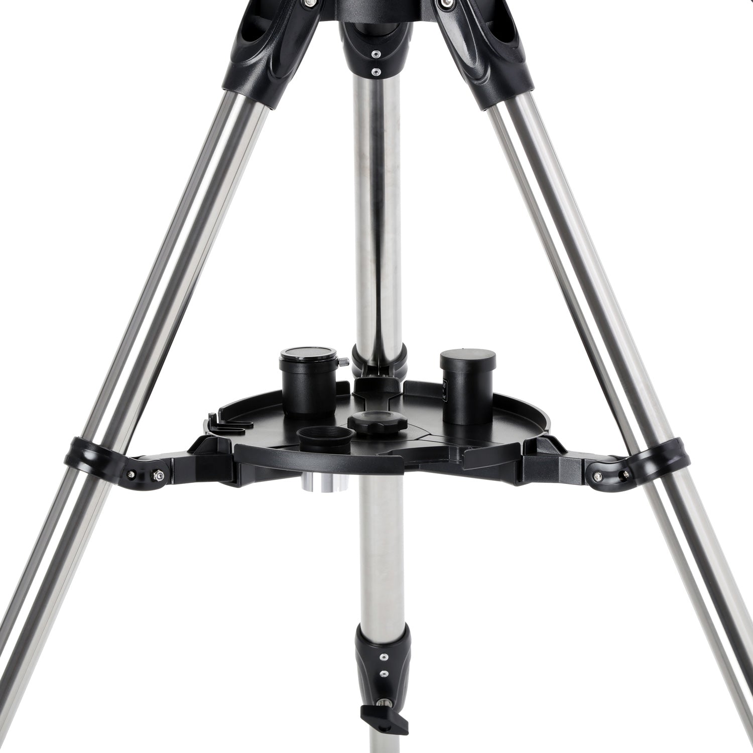 AmScope TLS-PAZ-102600 Refractor ALT-AZ Telescope with Altitude Azimuth Mount 102mm Aperture 660mm Focal Length Stainless Steel Tripod and Red Dot Finder