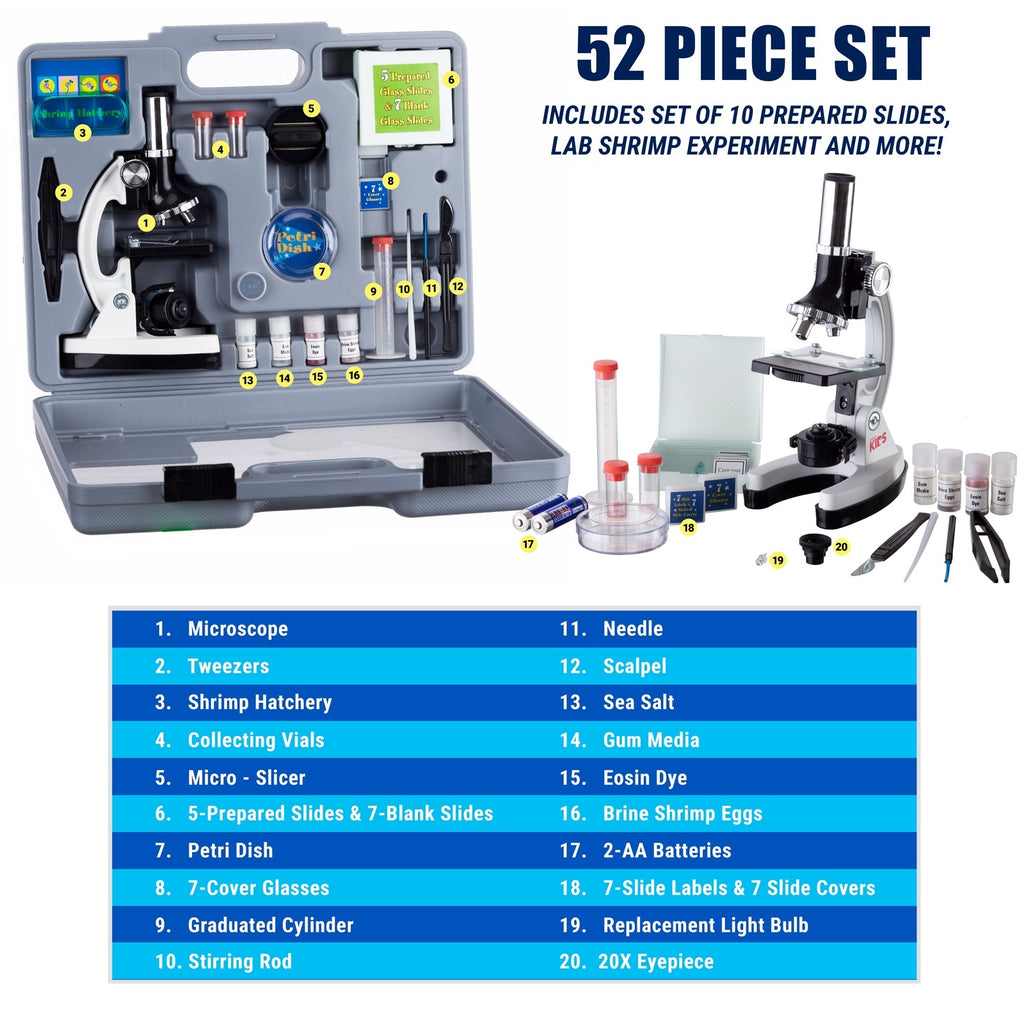 AmScope M30-ABS-KT2-W Monocular Biological Microscope LED