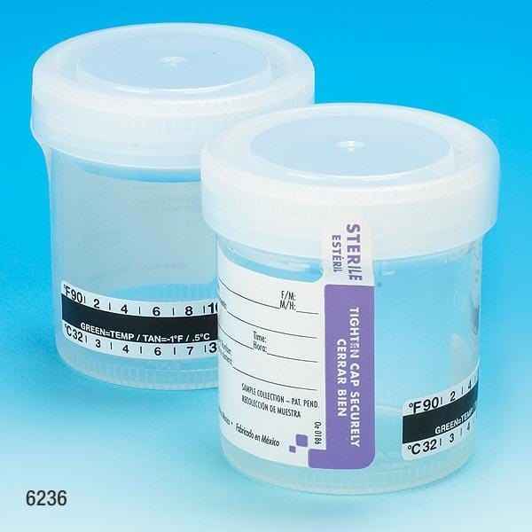 5oz Graduated Urine Collection Container with Snap Cap Non-Sterile Globe  5917