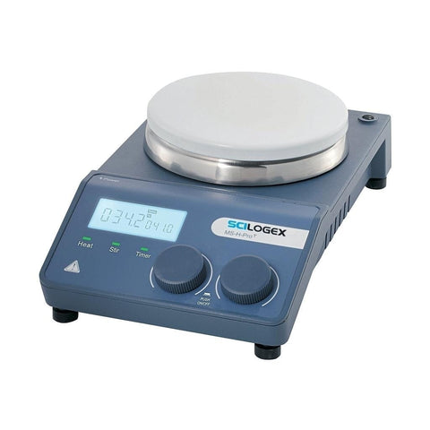 Scilogex SCI340-ProT Circular-top LCD Digital Hotplate Stirrer, with timer (340°C Max)