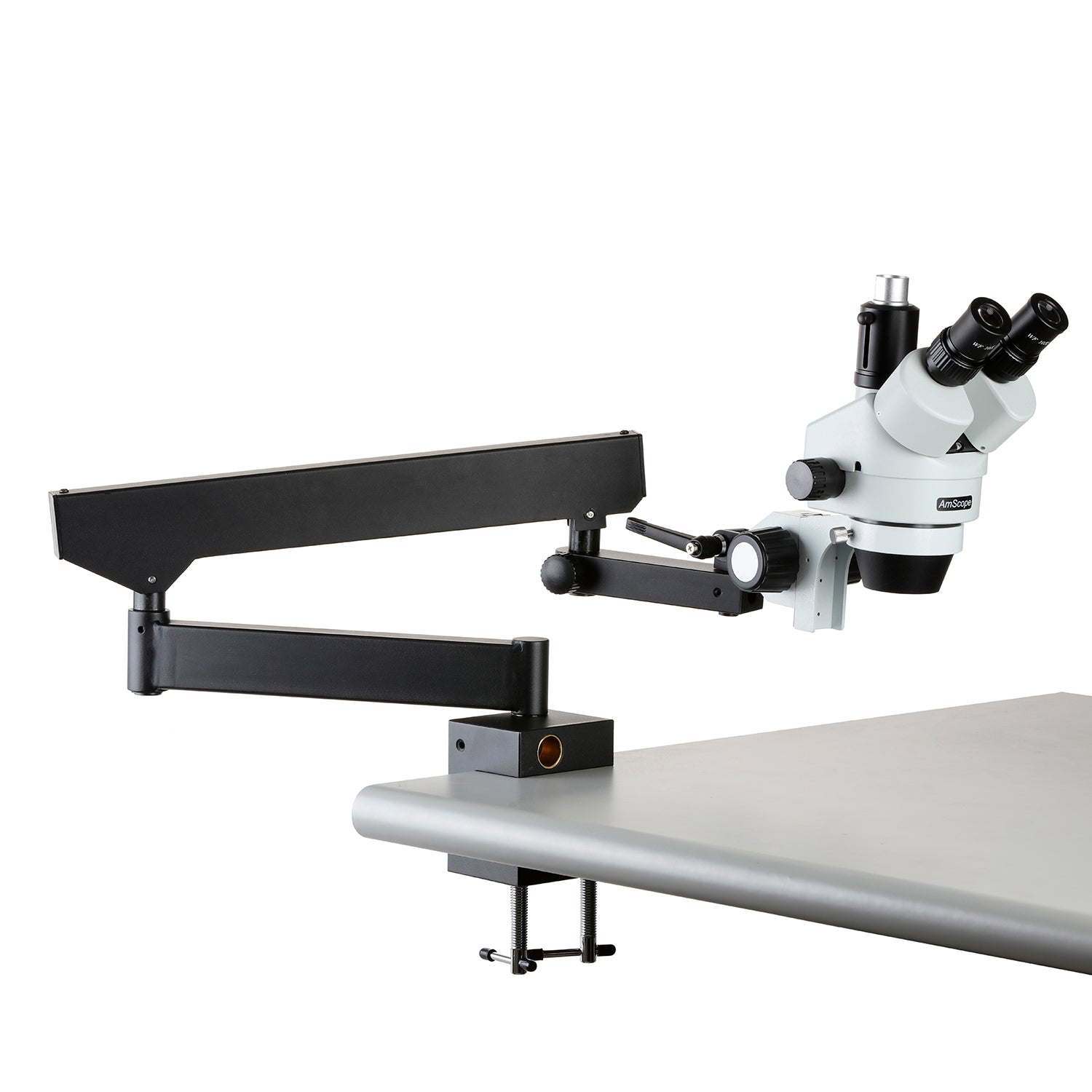 AmScope ASC-84 Articulating Arm with Clamp and 84mm Collar Diameter